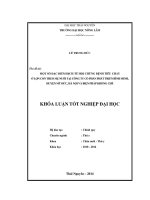 Một số đặc điểm dịch tễ hội chứng bệnh tiêu chảy ở lợn con theo mẹ nuôi tại công ty cổ phần phát triển Bình Minh, huyện Mỹ Đức, Hà Nội và biện pháp khống chế.