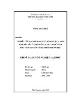Nghiên cứu đặc điểm dịch tễ, bệnh lý, lâm sàng bệnh sán dây ở chó nuôi tại huyện Phú Bình, tỉnh Thái Nguyên và biện pháp phòng trị,