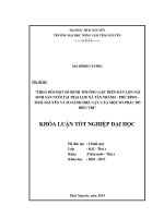 Theo dõi một số bệnh thường gặp trên đàn lợn nái sinh sản nuôi tại trại lợn xã Tân Thành – Phú Bình – Thái Nguyên và so sánh hiệu lực của một số phác đồ điều trị.