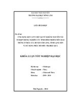 Ứng dụng Kit CATT ch ế tạo từ kháng nguyên tái tổ hợp trong nghiên cứu tình hình nhi ễm tiên mao trùng ở trâu của huyện Chi Lăng, tỉnh Lạng Sơn và sử d ụng phác đồ điều trị hiệu quả.