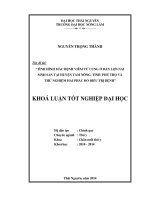 Tình hình mắc bệnh viêm tử cung ở đàn lợn nái sinh sản tại huyện Tam Nông tỉnh, Phú Thọ và thử nghiệm hai phác đồ điều trị bệnh.