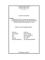 Đánh giá công tác giao đất, cho thuê đất và thu hồi đất trên địa bàn huyện Thường Tín – thành phố Hà Nội giai đoạn 2011 - 2013.