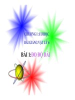 Bài giảng vật lý 6 bài 1 đo độ dài