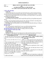 GIÁO ÁN MÔN LỊCH SỬ LỚP 12 MỚI NHẤT