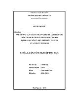 Ảnh hưởng của yếu tố mùa vụ đến tỷ lệ nhiễm CRD trên gà broiler nuôi trong chuồng kín tại Thái Nguyên và biện pháp điều trị bệnh của thuốc Tilmicox.