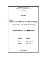 Nghiên cứu đặc điểm bệnh lý, lâm sàng của bệnh do đơn bào Histomonas meleagridis gây ra ở gà tại huyện Phú Bình, tỉnh Thái Nguyên và thử nghiệm thuốc điều trị.