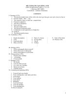 đề cương ôn tập thi cao học môn tiếng anh