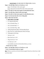 Các bài toán về tính tuổi