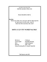 Đáng giá công tác cấp giấy chứng nhận quyền sử dụng đất xã Yên Lãng – Đại Từ - Thái Nguyên giai đoạn 2011 -2013.