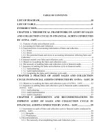 Auditing Sales and Collection cycle in the auditing financial statements in AVINA – IAFC