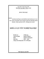 Đánh giá kết quả giải phóng mặt bằng dự án cải tạo, nâng cấp quốc lộ 18A đi qua địa bàn phường Minh Thành - Thị xã Quảng Yên Tỉnh Quảng Ninh.