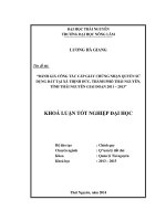 Đánh giá tình hình cấp Giấy chứng nhận quyền sử dụng đất trên địa bàn Xã Thịnh Đức - thành phố Thái Nguyên tỉnh Thái Nguyên giai đoạn 2011- 2013.