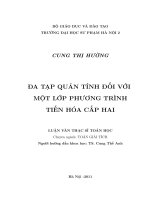 Đa tạp quán tính đối với một lớp phương trình tiến hoá cấp 2