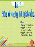 slide bài giảng bài 17 phòng trừ tổng hợp dịch hại cây trồng