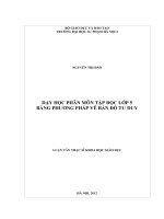Dạy - học phân môn tập đọc lớp 5 bằng phương pháp vẽ bản đồ tư duy