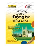 cẩm nang sử dụng động từ tiếng anh