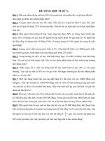 Bài tập về tỉ số phần trăm