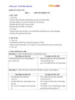 Giáo án vật lý 10 bài 1 chuyển động cơ