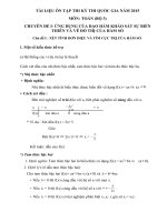 tài liệu ôn thi kỳ thi THPT môn toán quốc gia 2015  bộ 3