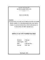 Ứng dụng Kit CATT chế tạo từ kháng nguyên tái tổ hợp trong nghiên cứu tình hình nhiễm tiên mao trùng ở trâu của huyện Sơn Dương, tỉnh Tuyên Quang và sử dụng phác đồ điều trị hiệu quả.