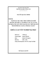 Đánh giá việc thực hiện chính sách bồi thường, hỗ trợ và tái định cư dự án cải tạo, mở rộng nhà máy Phân đạm Hà Bắc trên địa bàn thành phố Bắc Giang - tỉnh Bắc Giang.