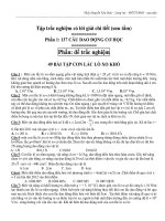 137 câu trắc nghiệm dao động cơ học có đáp án