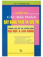 Tuyển chọn các bài toán bất đẳng thức và cực trị