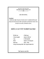 Đánh giá hiện trạng sử dụng đất và định hướng quy hoạch sử dụng đất đến năm 2020 tại Thị trấn Việt Lâm - huyện Vị Xuyên - tỉnh Hà Giang.
