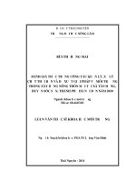Đánh giá thực trạng công tác quản lý, xử lý chất thải rắn và để xuất giải pháp về môi trường trong xây dựng nông thôn mới tại xã Tân Hưng, huyện Sóc Sơn, Thành phố Hà Nội đến năm 2020