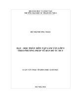 Dạy - học phân môn tập làm văn lớp 5 theo phương pháp vẽ bản đồ tư duy