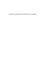 BÀI BÁO CÁO NHÓM CHUYÊN ĐỀ KẾ TOÁN TÀI CHÍNH