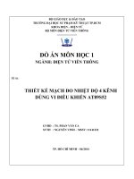 THIẾT KẾ MẠCH ĐO NHIỆT ĐỘ 4 KÊNH DÙNG VI ĐIỀU KHIỂN AT89S52