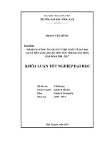 Đánh giá công tác quản lý nhà nước về đất đai tại xã Tiên Lãng - huyện Tiên Yên - tỉnh Quảng Ninh - giai đoạn 2009-2013.