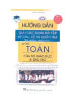 Hướng dẫn giải các dạng bài tập từ các đề thi quốc gia môn toán của bộ giáo dục và đào tạo