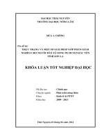 Thực trạng và một số giải pháp góp phần giảm nghèo cho người dân xã Song Pe - huyện Bắc Yên - Tỉnh Sơn La.