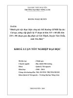 Đánh giá việc thực hiện công tác bồi thường GPMB Dự án Cải tạo, nâng cấp Quốc lộ 37 đoạn từ Km 315 + 00 đến Km 330 + 00 (đoạn qua địa phận xã Cát Thịnh, huyện Văn Chấn, tỉnh Yên Bái.