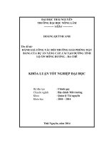 Đánh giá công tác bồi thường giải phóng mặt bằng của dự án nâng cấp, cải tạo đường tỉnh lộ 329 Mông Dương - Ba Chẽ.