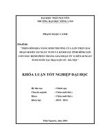 Theo dõi khả năng sinh trưởng của lợn thịt giai đoạn 60 đến 152 ngày tuổi và đánh giá tình hình lợn con mắc bệnh phân trắng giai đoạn từ 21 đến 60 ngày tuổi nuôi tại trại lợn CP – Hà Nội.