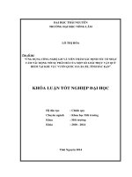 Ứng dụng công nghệ GIS và viễn thám xác định yếu tố nhạy cảm tác động tới sự phân bố của một số loài thực vật quý hiếm tại khu vực Vườn Quốc Gia Ba Bể, tỉnh Bắc Kạn.