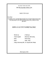Nghiên cứu lập kế hoạch quản lý chất thải nguy hại tại thị trấn Tân Yên, huyện Hàm Yên, tỉnh Tuyên Quang.