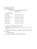 Đề kiểm tra cuối năm môn Tiếng Việt lớp 2 trường Tiểu học Minh Lương 3, Kiên Giang năm 2014-2015