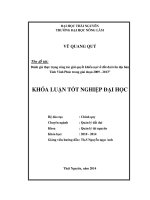 Đánh giá thực trạng công tác giải quyết khiếu nại về đất đai trên địa bàn Tỉnh Vĩnh Phúc trong giai đoạn 2009 - 2013.