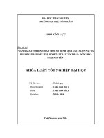 Đánh giá tình hình mắc một số bệnh sinh sản ở lợn nái và phương pháp điều trị bệnh tại trại lợn Tân Thái- Đồng Hỷ- Thái Nguyên.