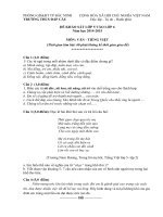 Đề thi vào lớp 6 môn Tiếng Việt năm học 2014-2015 trường THCS Đáp Cầu, Bắc Ninh