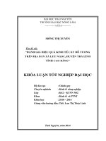 Đánh giá hiệu quả kinh tế cây đỗ tương trên địa bàn xã Lưu Ngọc, huyện Trà Lĩnh, tỉnh Cao Bằng.