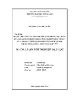 Đánh giá công tác bồi thường giải phóng mặt bằng dự án xây dựng Khu B Khu công nghiệp Sông Công I (giai đoạn 2) trên địa bàn phường Bách Quang - thị xã Sông Công - tỉnh Thái Nguyên.
