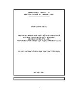 Một số biện pháp góp phần nâng cao hiệu quả dạy học mạch kiến thức hình học cho học sinh lớp 4, lớp 5 vùng khó khăn huyện Lục Ngạn, Tỉnh Bắc Giang