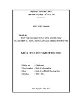 Phân tích các nhân tố tác động đến thu nhập của hộ trên địa bàn xã Hiền Đa, huyện Cẩm Khê, tỉnh Phú Thọ.