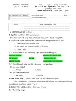 Đề kiểm tra cuối học kì 2 môn Tiếng Việt lớp 1 năm học 2014-2015 trường Tiểu học Quang Trung 1