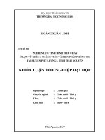 Nghiên cứu tình hình tiêu chảy ở lợn từ 1 đến 6 tháng tuổi và biện pháp phòng trị tại huyện Phú Lương – tỉnh Thái Nguyên.